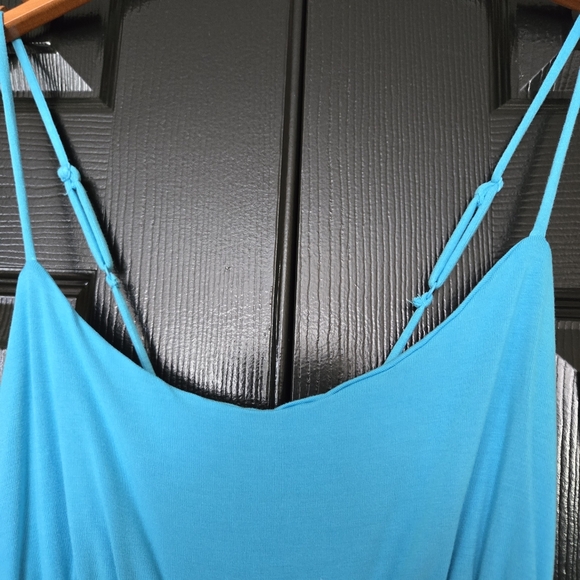 Venus Bright Blue Spagetti Strap Wide Leg Jumpsuit ~ Brand New - Picture 3 of 12